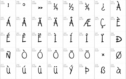 Kindergarten Font 3