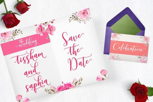 Kissita Script Font 8