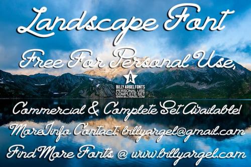 Landscape Font