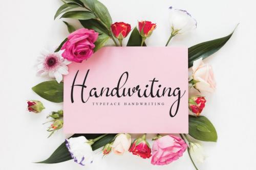 Lavender Flower Script Font 2