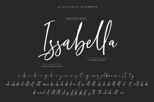 Light Olifia Script Font  3