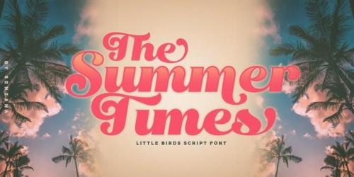Little Birds Script Font 1