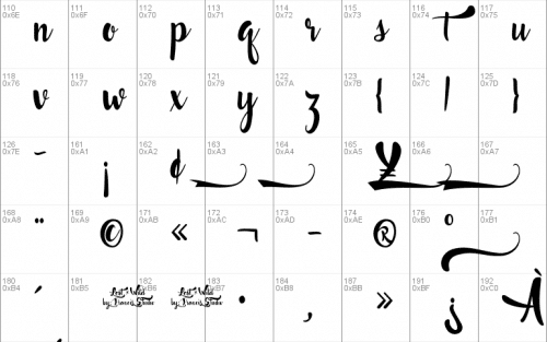 Lost In Wild Font 4