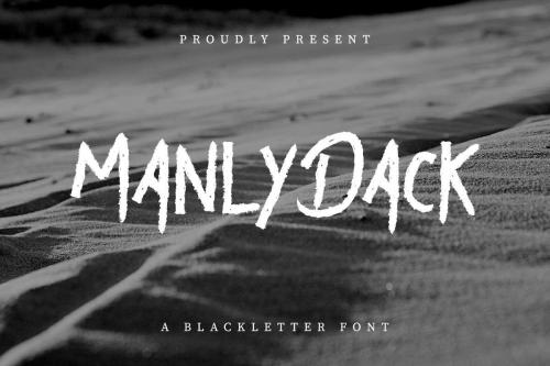 Manly Dack Grunge Script Font 2