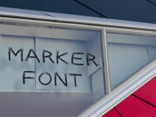 Marker Font  1