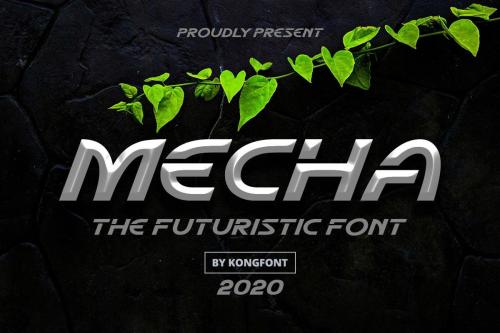 Mecha Display Font