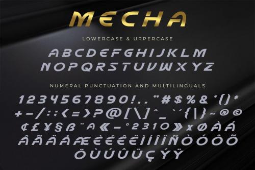 Mecha Display Font  4