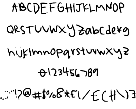 Messy Font