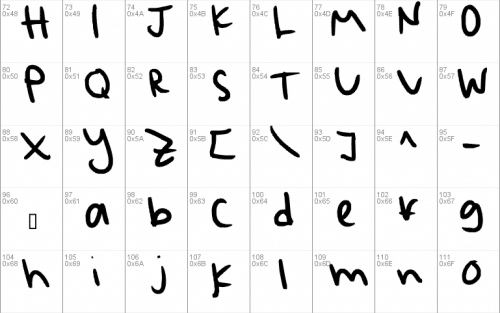 Messy Font 2