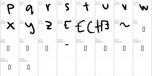 Messy Font 3