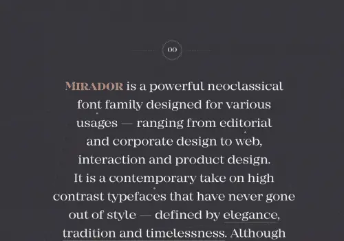 Mirador-Typeface