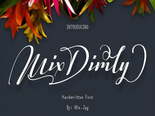 Mix-Dimly-Script-Font-0