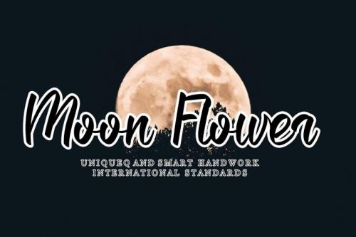 Moon Flower Script Font