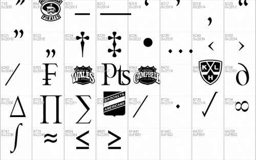 NHL Font 4