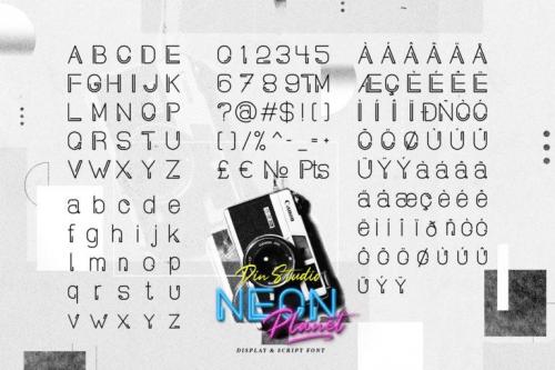Neon Planet Display Font  8