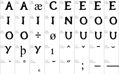 Oblivion Gothic Font 4