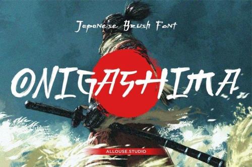 Onighasima Brush Font