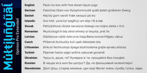 Opinion Pro Font Family  8