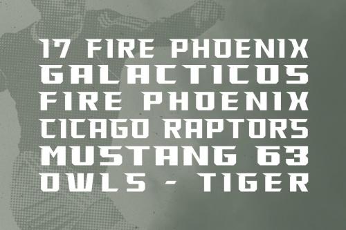 Overhead – Geometric Font 3