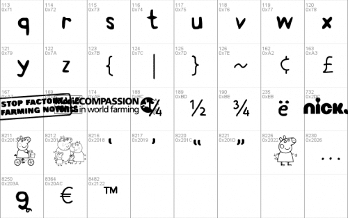 Peppa Pig Font 2