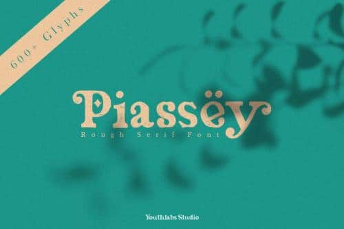 Piassey Rough Serif Font