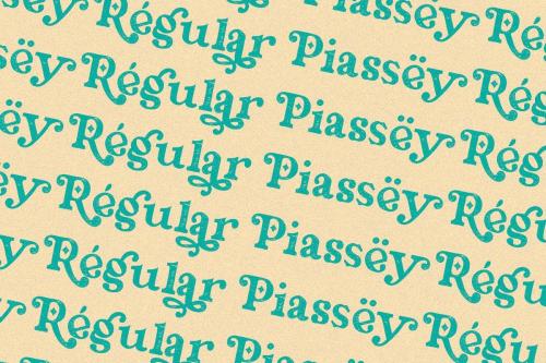 Piassey Rough Serif Font 5