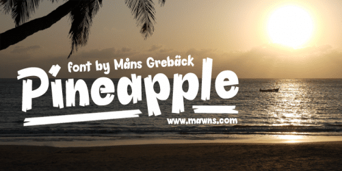 Pineapple Font 1
