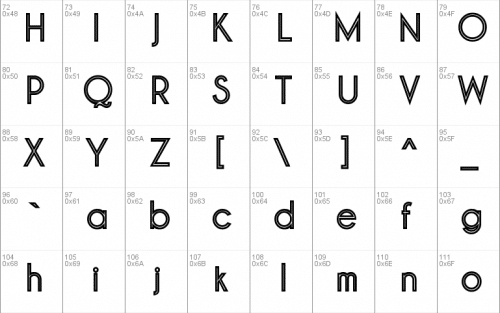Pinstripe Limo Font 1