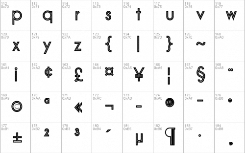 Pinstripe Limo Font 2