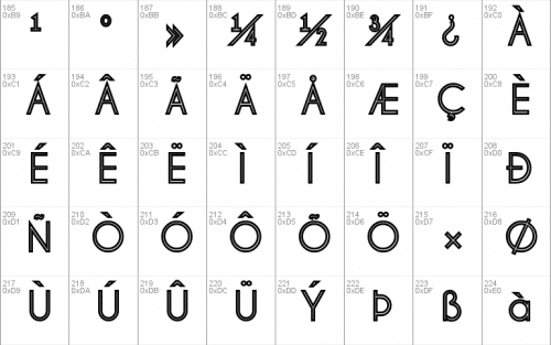 Pinstripe Limo Font 3