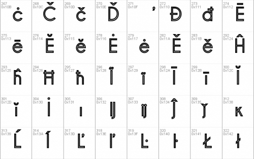 Pinstripe Limo Font 5