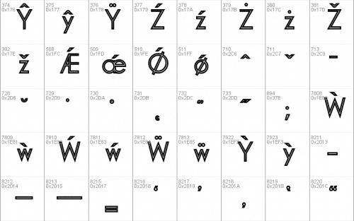 Pinstripe Limo Font 7