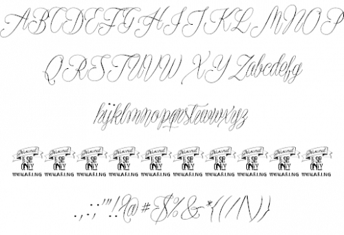 Plates Napery Font 1