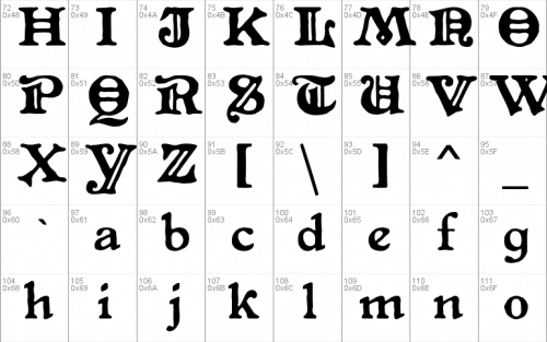 Primitive Gothic Font