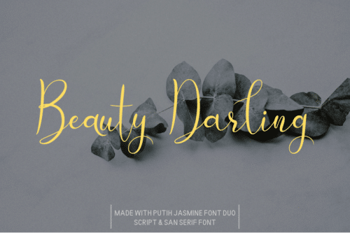 Putih Jasmine Font Duo 1