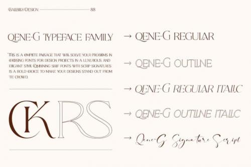 Qene-G Serif Font 2