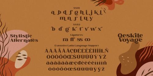 Qeskile Voyage Serif Font 12