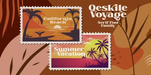 Qeskile Voyage Serif Font 5