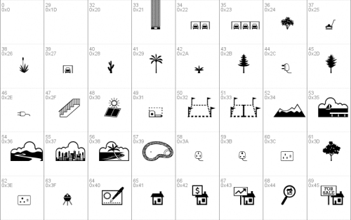 Qikicons Real Estate Font 1