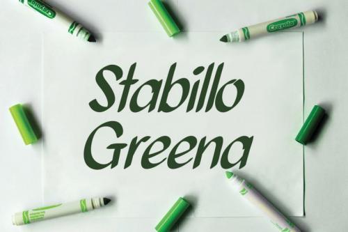 Quince Flower Brush Font 1