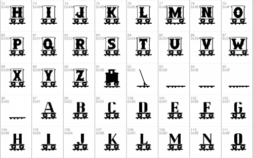 Railroad Font 1