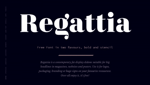 Regattia Typeface
