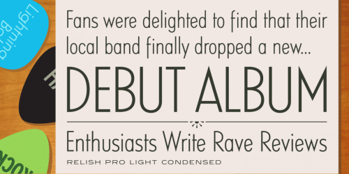 Relish Pro Font 8