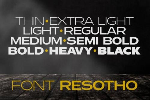 Resotho Sans Serif Font