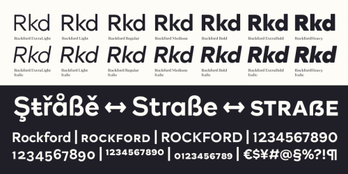 Rockford Sans Serif Font 2