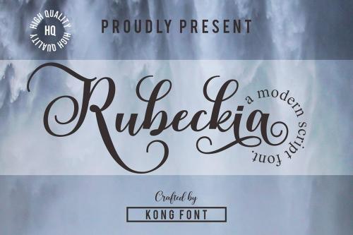 Rubeckia Calligraphy Font