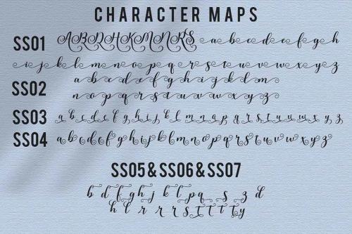 Rubeckia Calligraphy Font 8