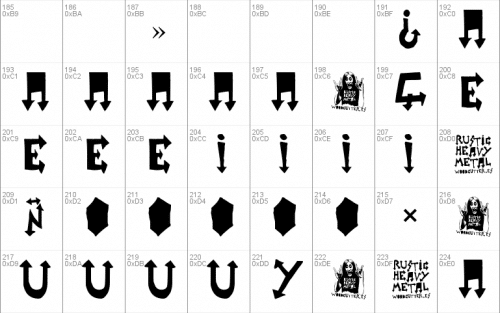 Rustic Heavy Metal Font 4