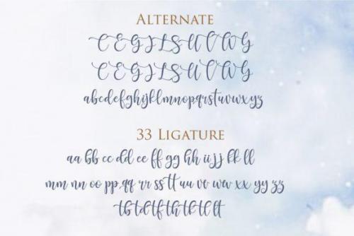 Santhin Script Font 2