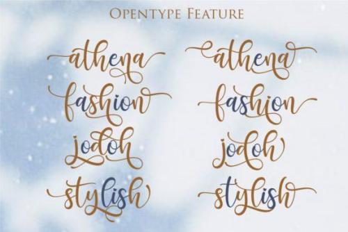 Santhin Script Font 4